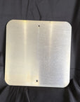 Railroad Train Aluminum Whistle W Train Sign Vintage 16” X 14”
