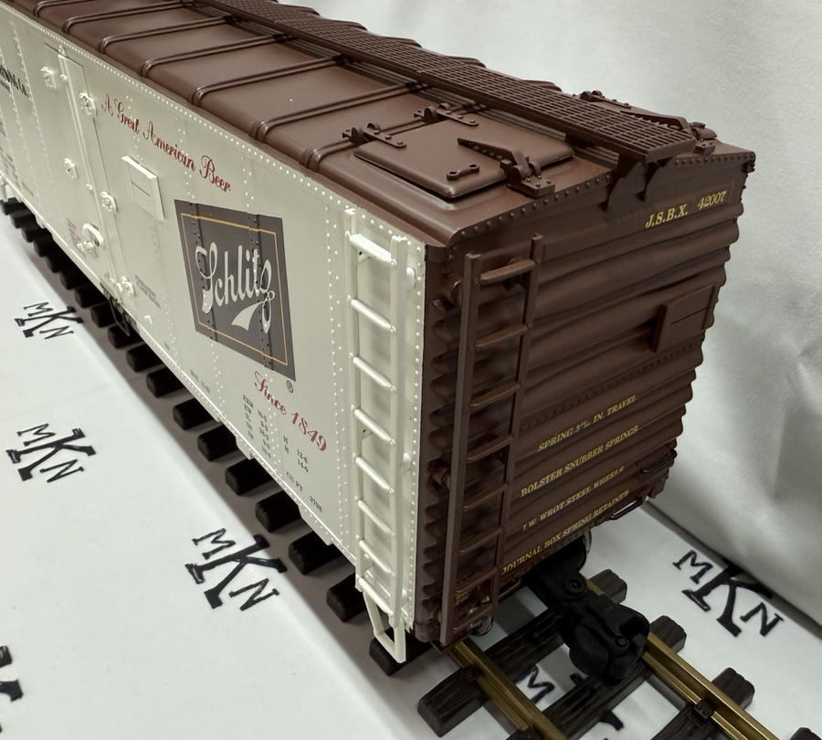 ARISTO CRAFT ART 46202 SCHLITZ BEER Reefer METAL WHEELS G SCALE LN/BOX
