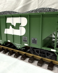 USA Trains R14018 G Burlington Northern 70-Ton 3-Bay Coal Hopper w/Coal #526414