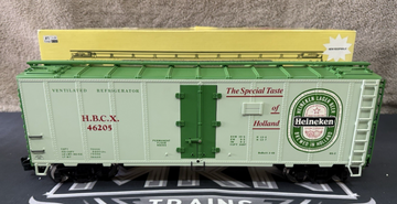 Aristo Craft ART 46205 Heineken Beer Reefer green metal wheels NEW/BOX G Scale
