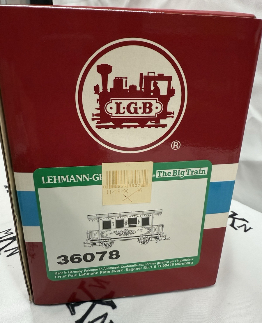 LGB 1998 LEHMANN The Big Train 36078 Christmas Passenger Car G Scale