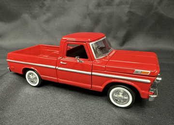 MOTORMAX 1969 FORD F-100 PICKUP TRUCK RED 1/24 (1:24) DIECAST NO BOX