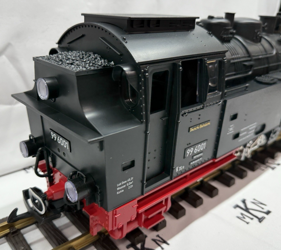 G Scale LGB 2080D DB Deutsche Reichsbahn 2-6-2 Steam Locomotive #99 6001