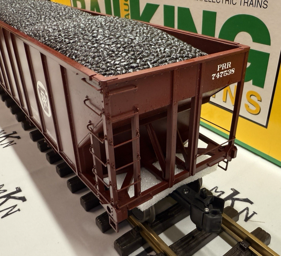 RAILKING One Gauge 70-75015 PRR Pennsylvania Hopper Coal Load #747538 G MINT