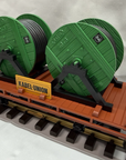 LGB 4002 Kabel Union Flat Car w/ Cable Spools Green G-Scale