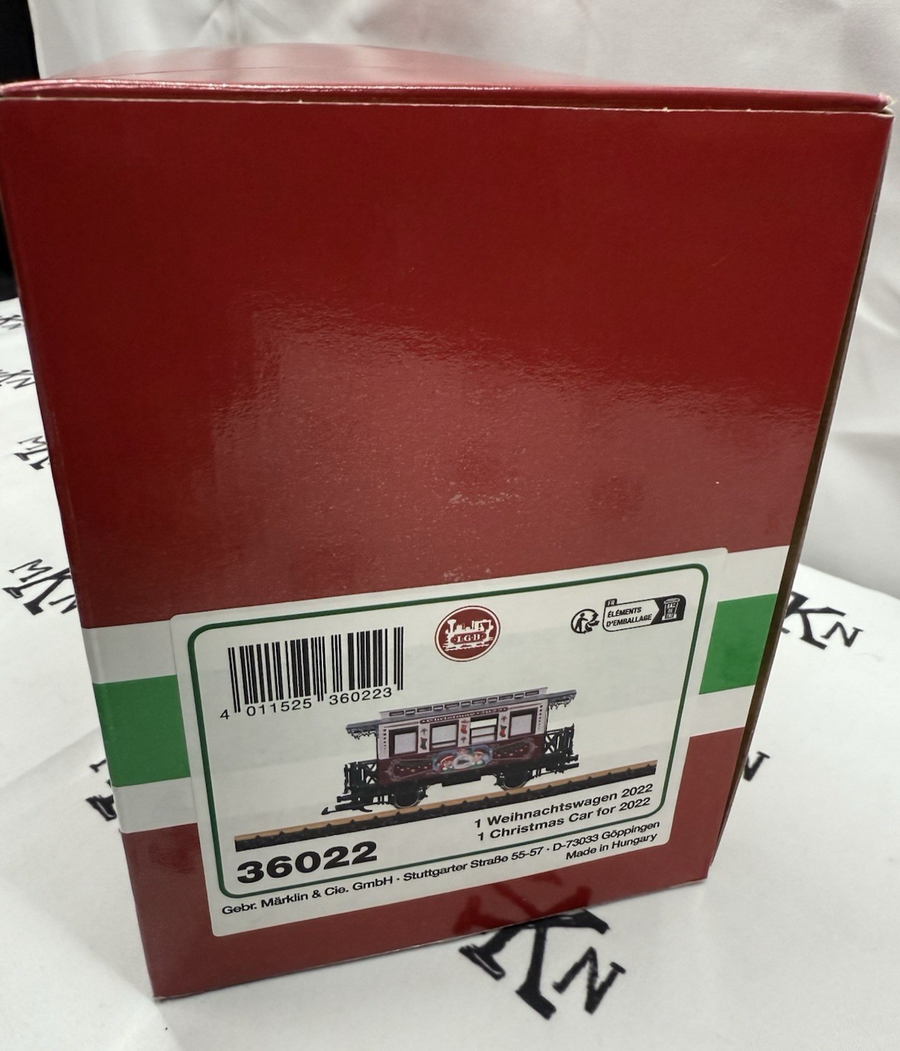 LGB 36022 G 2022 Christmas Passenger Car G Scale Brand New