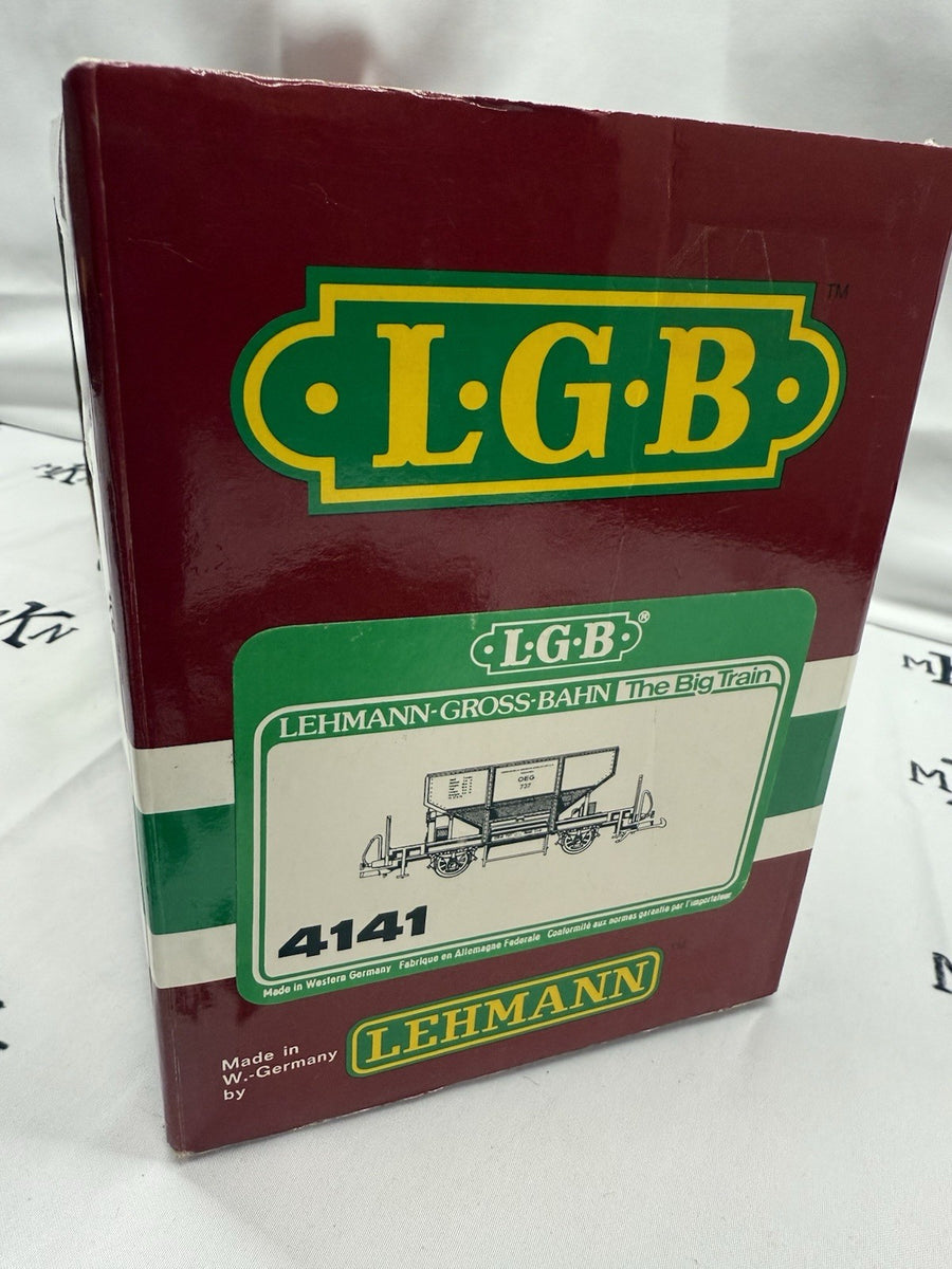 LGB 4141 OEG Grey Hopper BALLAST CAR G SCALE LN/Box