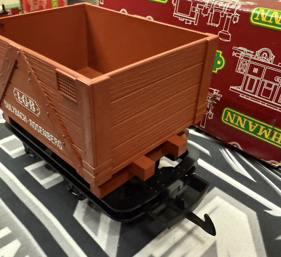 LGB 4044 Gondola Mine Car Sulzbach - Rosenberg Orange G Scale Brand New