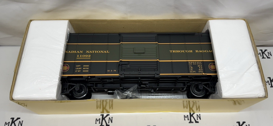 Aristo Craft Art 46079 CANADIAN NATIONAL Baggage Box Car #11073 G Scale New