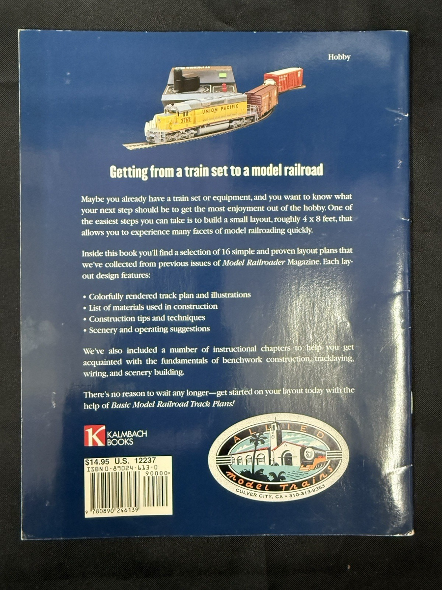 Basic Model Railroad Track Plans Small Starter Layouts by Kent J. Johnson 12237