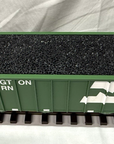 USA Trains R14018 G Burlington Northern 70-Ton 3-Bay Coal Hopper w/Coal #526414