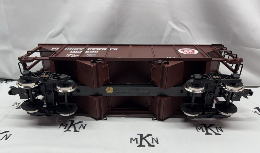 LGB 44763 Pennsylvania PRR 2 Bay Coal Hopper G Scale #163830 Metal Wheels