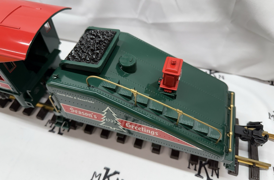 Aristo Craft Art 21235C North Pole Steam Locomotive and Tender Christmas G Scale