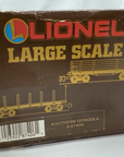 Lionel Large G Scale 8-87406 Southern Gondola Box Car #7406 EX