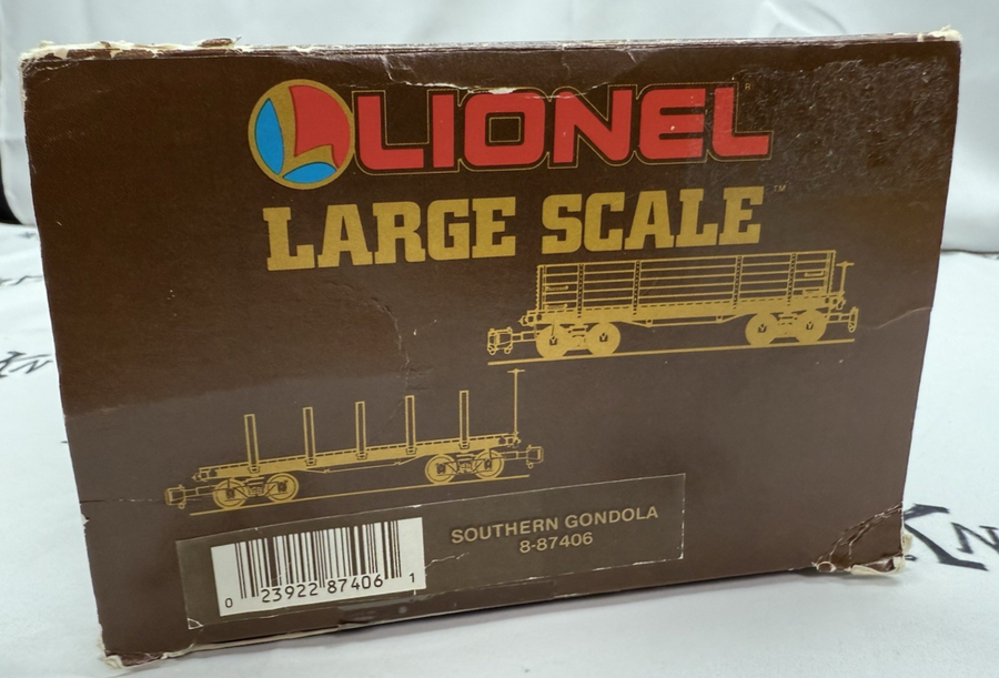 Lionel Large G Scale 8-87406 Southern Gondola Box Car #7406 EX
