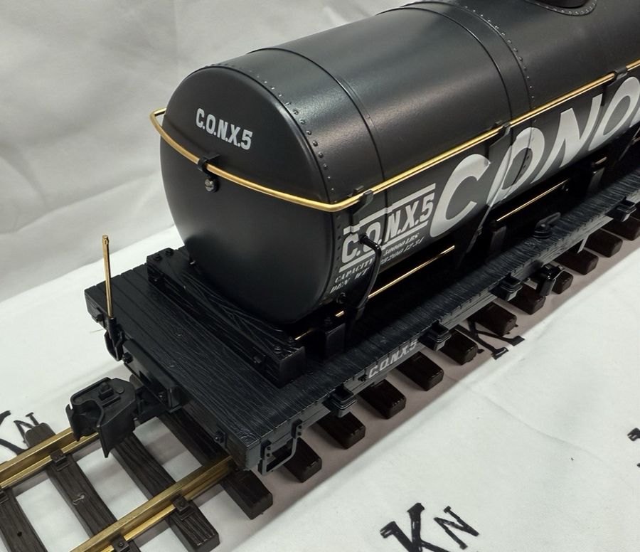 LGB 4080 Conoco Tank Car Metal Wheels Metal Wheels LGB Knuckles G Scale