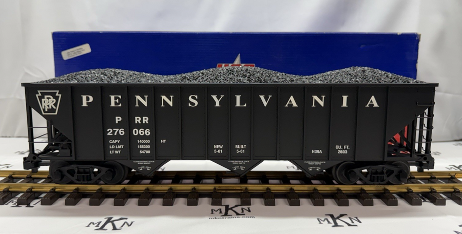 USA Trains R14007 70-Ton 3-Bay Coal Hopper PRR Pennsylvania #276066 G Scale LN