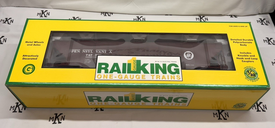 RAILKING One Gauge 70-75015 PRR Pennsylvania Hopper Coal Load #747538 G MINT