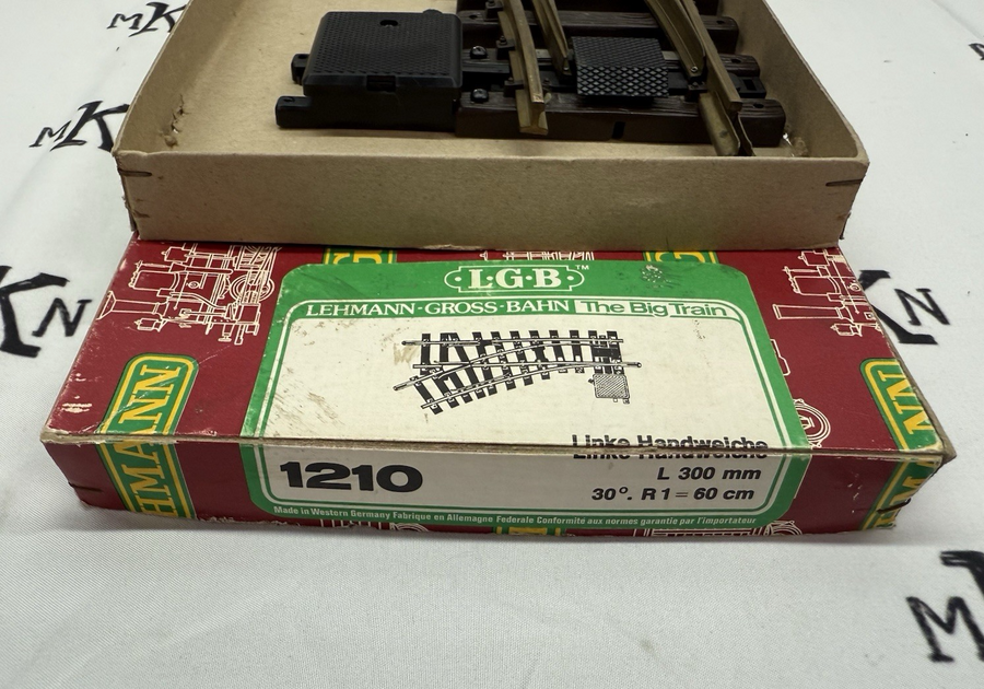 LGB 1210 G Scale R1 Left Hand Manual Switch Turnout LN/Box
