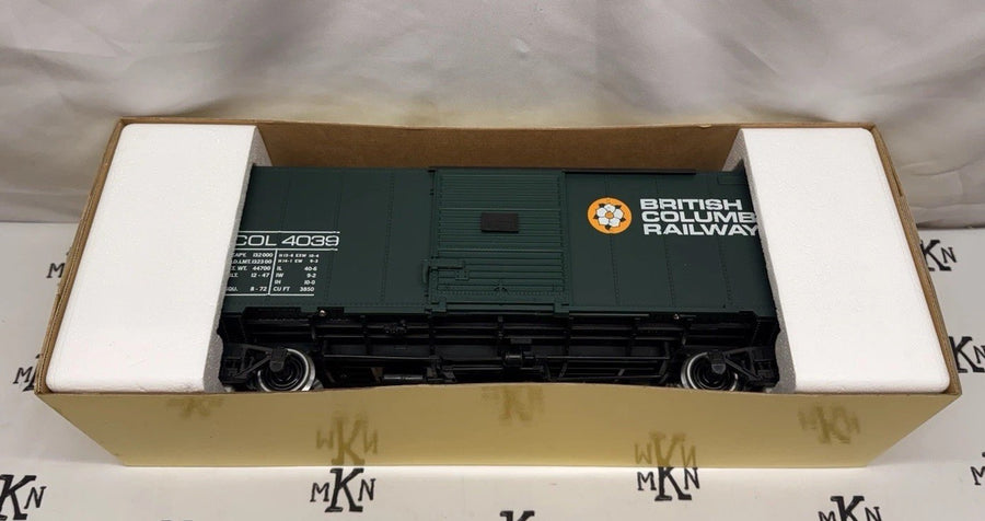 Aristo-Craft 46058 British Columbia Boxcar #4039 Metal Wheels G Scale