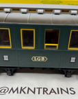 LGB 3010 Green #3 III G Scale 3rd class Passenger car Old Stock Early Years EX