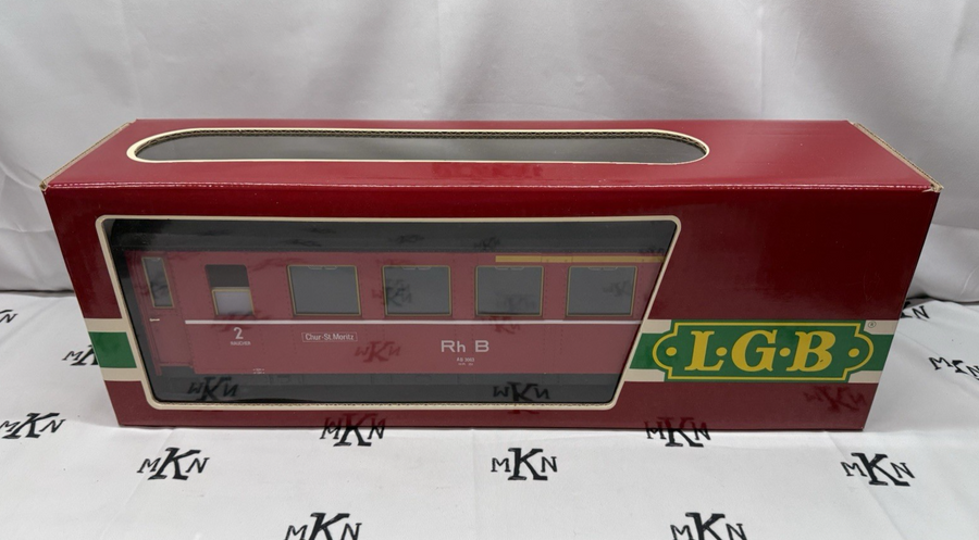 LGB 3064 RhB Deustche Reichsbahn 1/2 Class Passenger Coach G Scale