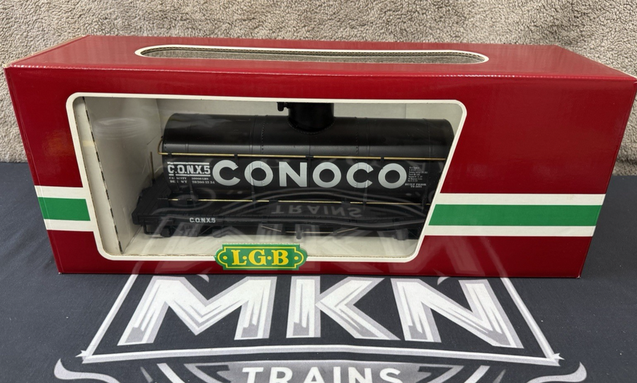 LGB 4080 Conoco Tank Car Metal Wheels G Scale LN Metal Wheels Knuckles