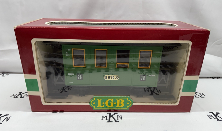 LGB 3010 Western 3rd Class Passenger Car New/Box/Sleeve G Scale