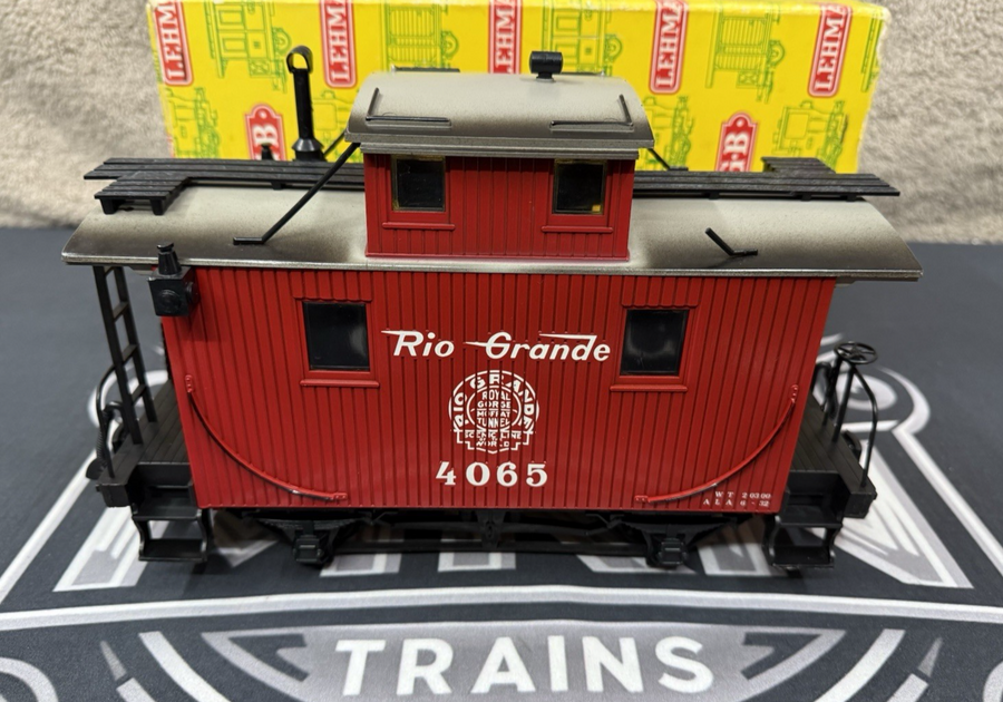 LGB 4065 G Scale "Rio Grande" Bobber Caboose Yellow Box LN/Box