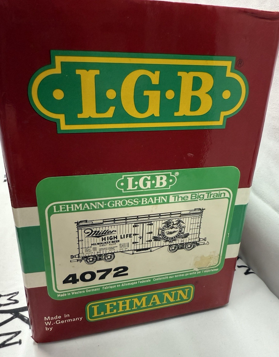 LGB 4072 MILLER HIGH LIFE REFRIGERATOR Reefer Car G Scale LN/BOX