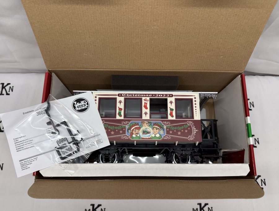 LGB 36022 G 2022 Christmas Passenger Car G Scale Brand New