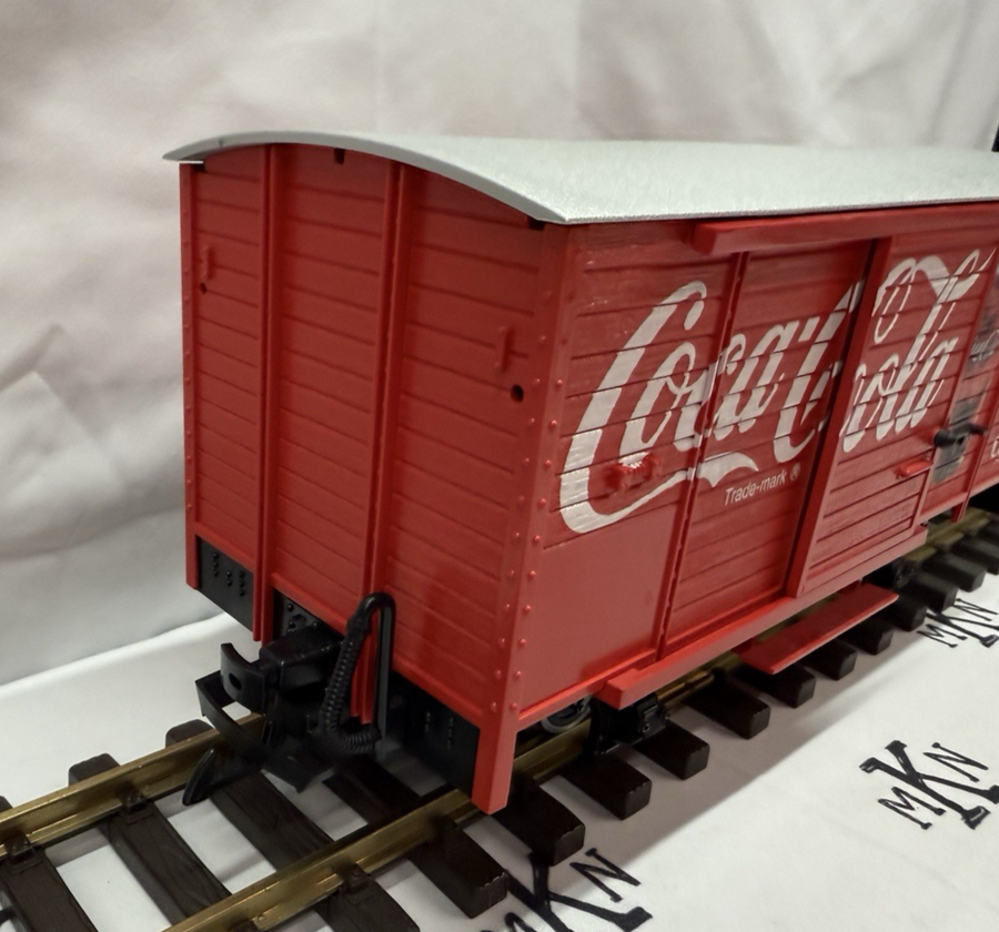 LGB 45352 Coca-Cola Box Car with Sound G Scale Metal Wheels LN/Box