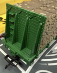 LGB 4078 SOUTHERN PACIFIC BULKHEAD FLATCAR WITH WOOD LOAD LN/BOX G Scale