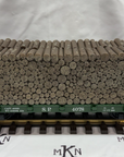 LGB 4078 SOUTHERN PACIFIC BULKHEAD FLATCAR WITH WOOD LOAD LN/BOX G Scale