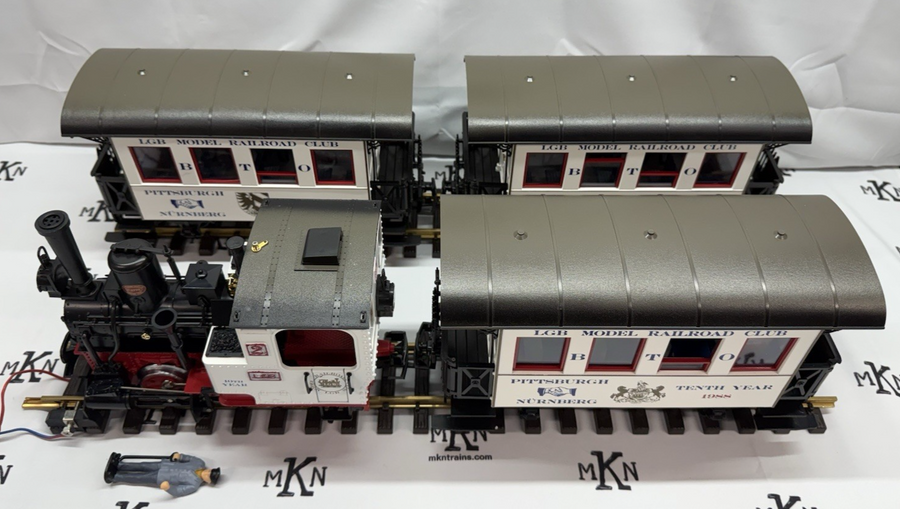 LGB Pittsburgh 1988 NURNBERG 10th Year Limited Edition Set White G Scale RARE