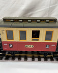 LGB 3011 2rd Class Passenger Coach G Scale Red with seated people. LN/Box