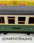 LGB 3008  Passenger Coach Green White 2nd Class Vintage Unmarked G Scale NOS New