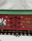 USA Trains R-13011 Christmas "Are You On My List" 1993 Reefer Metal Wheels G