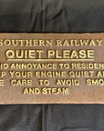 Vintage Southern Railway Sign Heavy Cast Iron Railroad SR