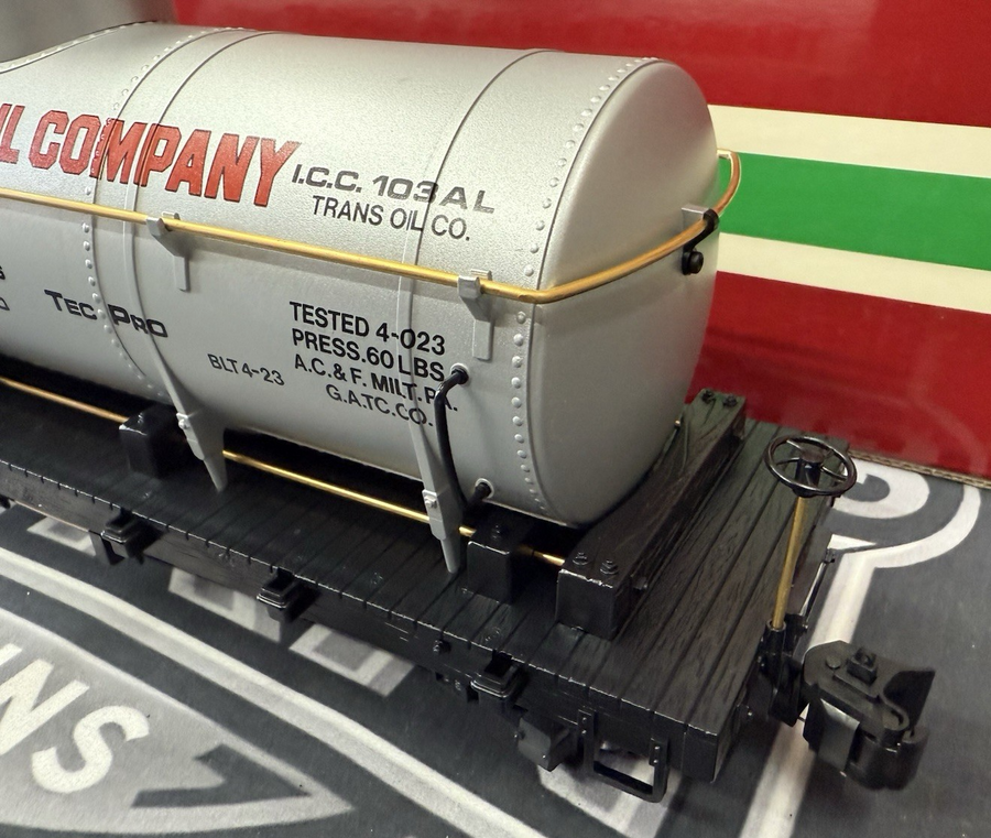 LGB 4080 -Y01 Transcontinental Oil Company Tank Train Car G Scale Metal Wheels