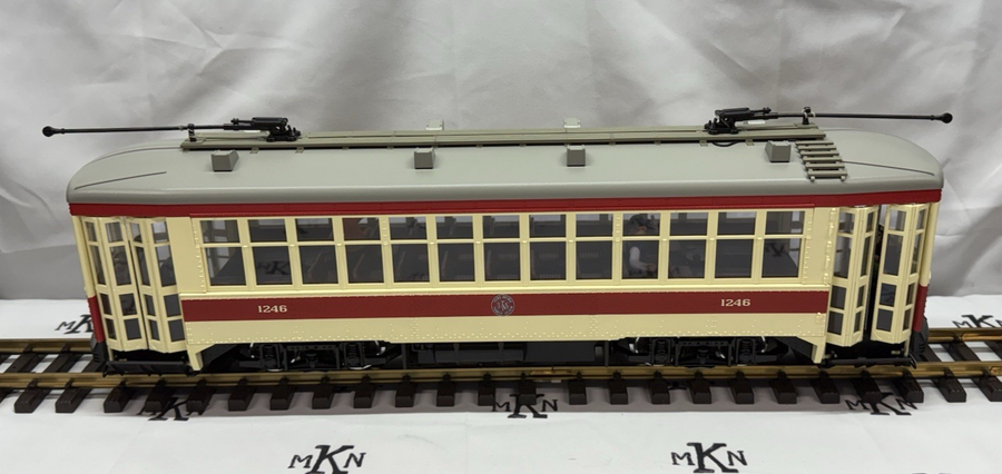 LGB 21382 G Scale Third Avenue Transit System Streetcar #1246 w/ Sound New/Box