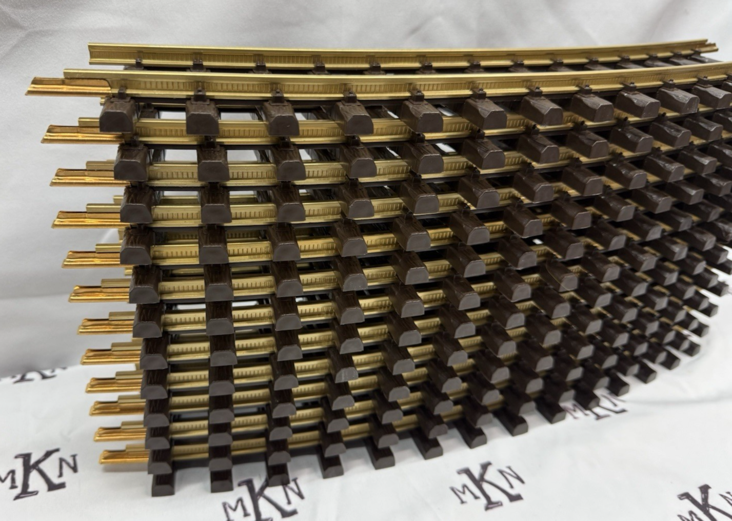 G Scale R2 Curve LGB 15000 1500 G Scale R2 Brass Curved Track 12 Sections Full Box Bran ...