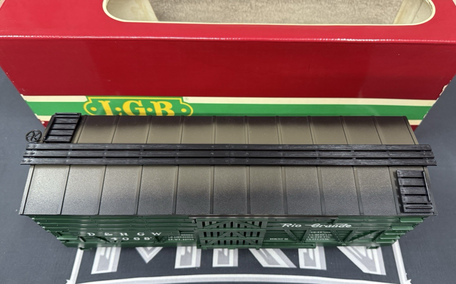 LGB 4068 DRGW Rio Grande Green Cattle Stock Car G Scale EX/BOX – MKN Trains
