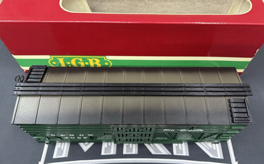 LGB 4068 DRGW Rio Grande Green Cattle Stock Car G Scale EX/BOX
