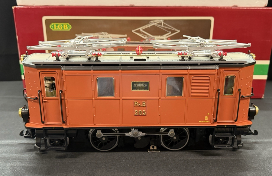LGB 2045 RHB #205 Electric Locomotive G Scale LN/Box