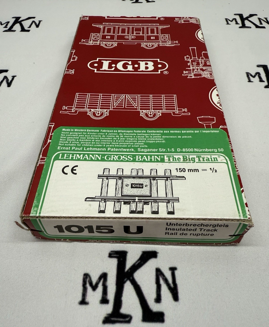 LGB Train #1015U G Scale Insulated Track Section LN w/ Original Box