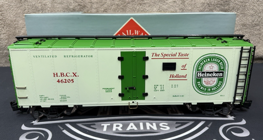 Aristo Craft ART 46205 Heineken Beer Reefer METAL WHEELS LN/BOX G Scale