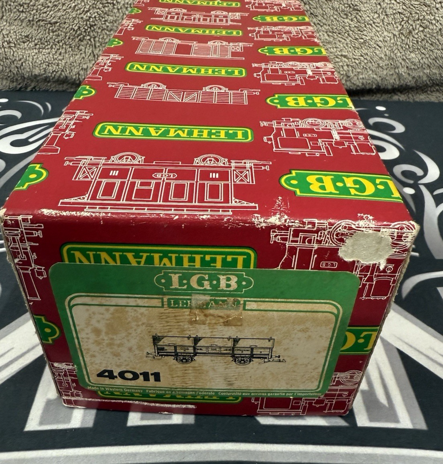 LGB 4011 G Scale OEG Low-Side Gondola w/ Covers EX/Box