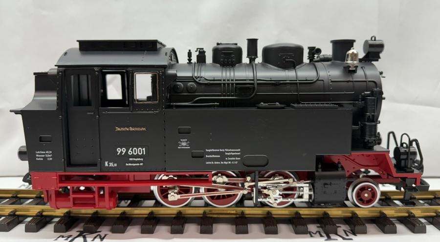 G Scale LGB 2080D DB Deutsche Reichsbahn 2-6-2 Steam Locomotive #99 6001