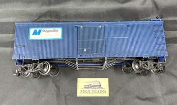G Scale Charles Ro Magnetek Box Car Blue VG/no box